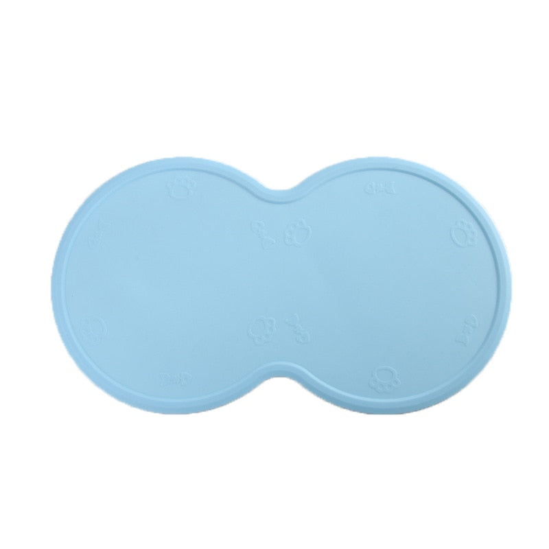 48*27cm Pet Dog Puppy Cat Feeding Mat Pad Cute Cloud Shape Silicone Dish Bowl Food Feed Placement Dog Accessories