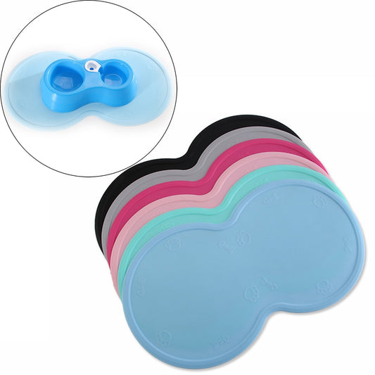 48*27cm Pet Dog Puppy Cat Feeding Mat Pad Cute Cloud Shape Silicone Dish Bowl Food Feed Placement Dog Accessories