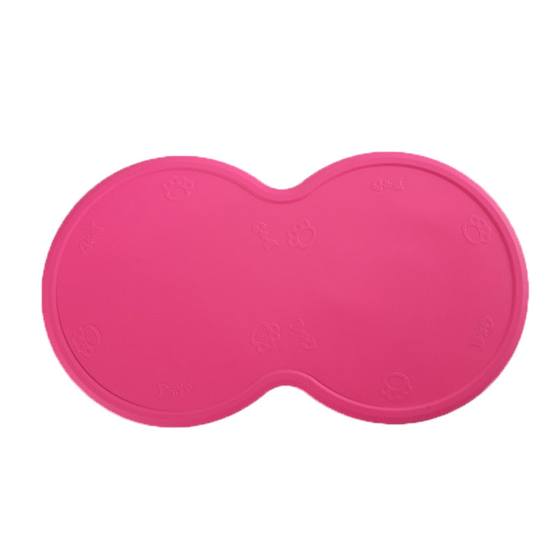 48*27cm Pet Dog Puppy Cat Feeding Mat Pad Cute Cloud Shape Silicone Dish Bowl Food Feed Placement Dog Accessories