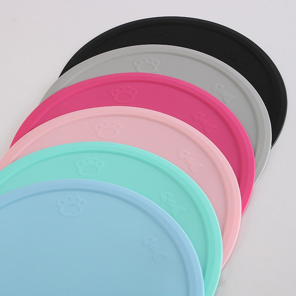 48*27cm Pet Dog Puppy Cat Feeding Mat Pad Cute Cloud Shape Silicone Dish Bowl Food Feed Placement Dog Accessories