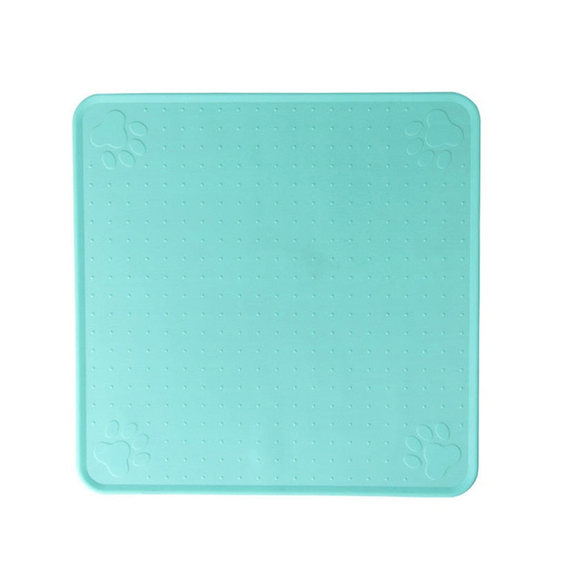 48*27cm Pet Dog Puppy Cat Feeding Mat Pad Cute Cloud Shape Silicone Dish Bowl Food Feed Placement Dog Accessories
